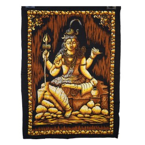 Batik indyjski ręcznie malowany, ozdoba, Kali   