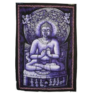 Batik indyjski ręcznie malowany, ozdoba, Budda