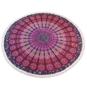 INDYJSKA MANDALA OBRUS NARZUTA PAREO OZDOBA 135CM 